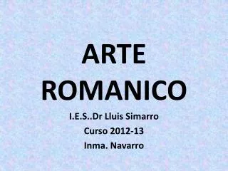 arte romanico