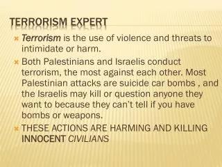 Terrorism Expert