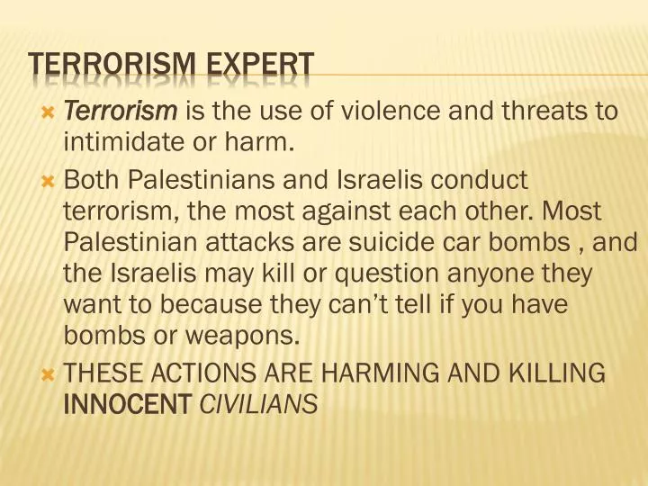 terrorism expert