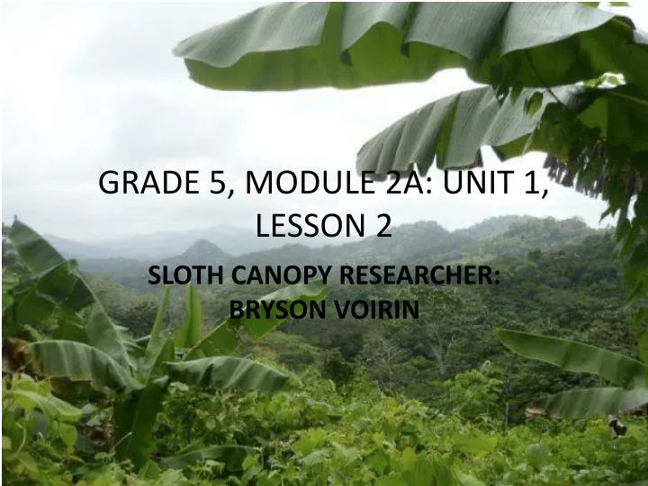 unit 1 lesson 2 lop 5 global