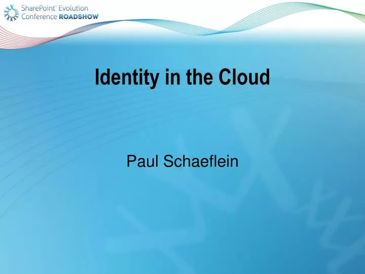 identity in the cloud