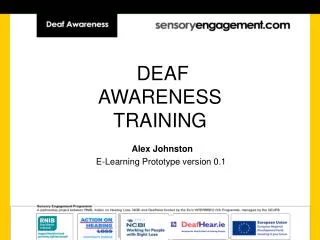 DEAF AWARENESS TRAINING