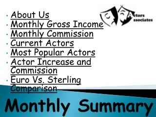 Monthly Summary