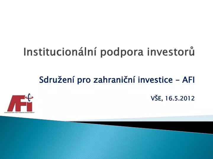 institucion ln podpora investor