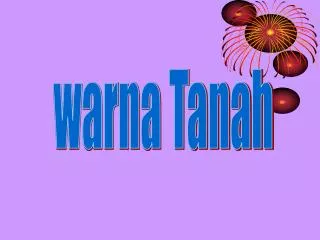 warna Tanah