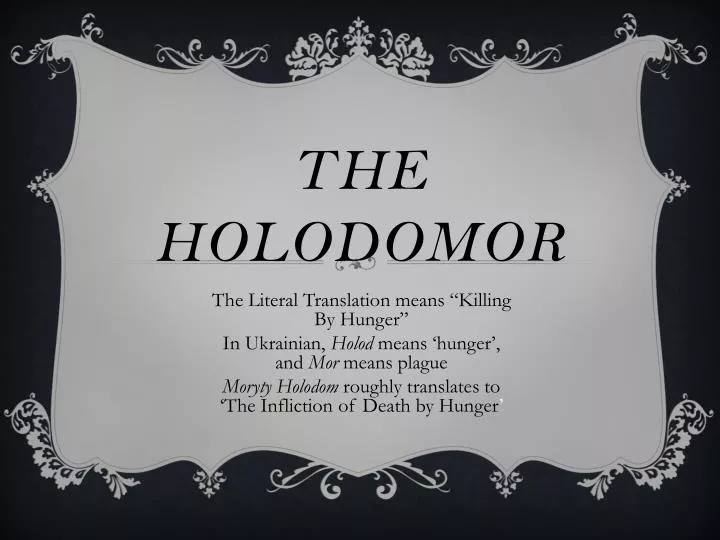 the holodomor