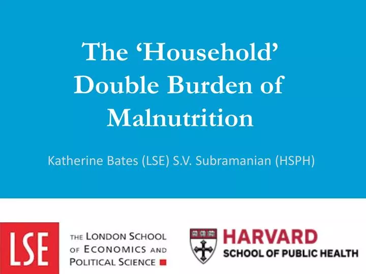 the household double burden of malnutrition