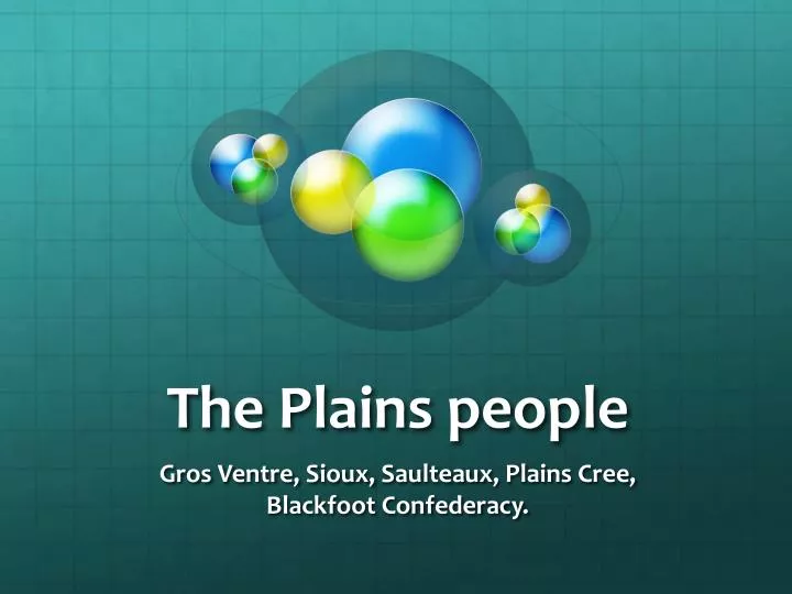 the plains people