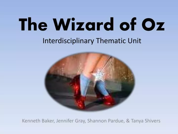 the wizard of oz interdisciplinary thematic unit
