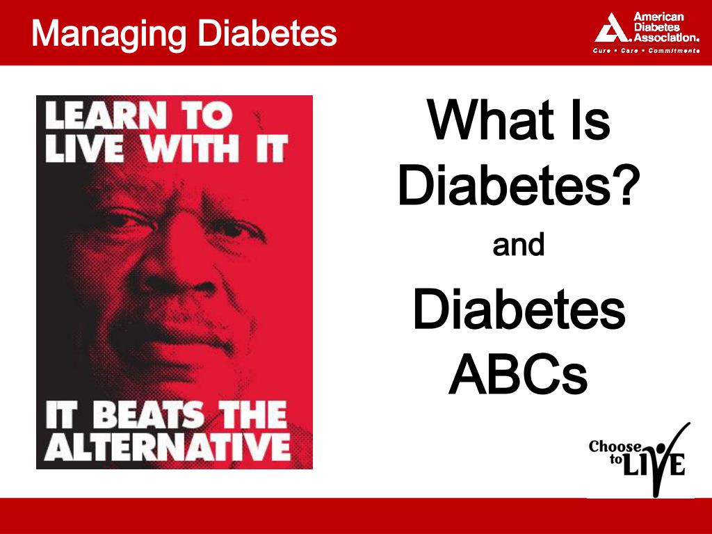 PPT - Managing Diabetes PowerPoint Presentation, free download - ID:2143780