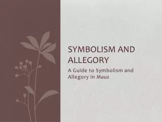symbolism and allegory
