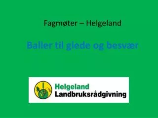 fagm ter helgeland baller til glede og besv r