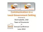 Communication in a Local Government Setting - slide 1