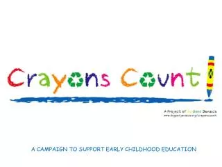 A CAMPAIGN TO SUPPORT EARLY CHILDHOOD EDUCATION