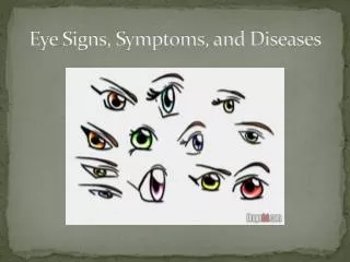 Eye Signs, Symptoms, and Diseases