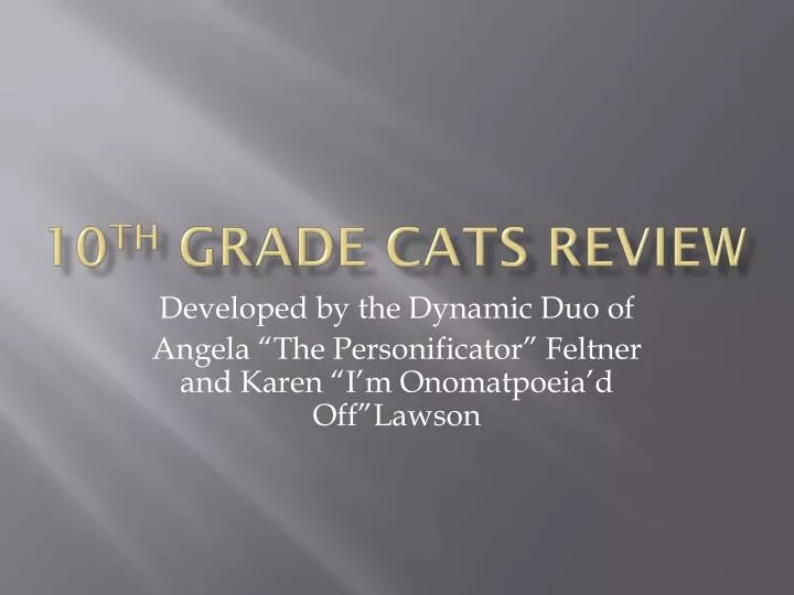 10 th grade cats review