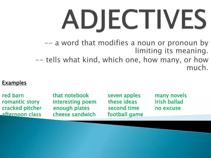 adjectives