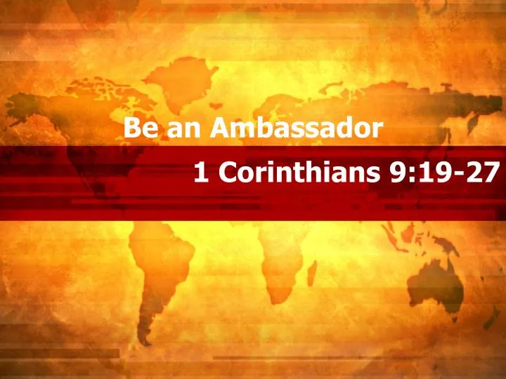 be an ambassador
