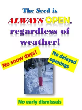 the seed is always open regardless of weather