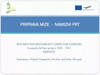 priprava mize namizni prt