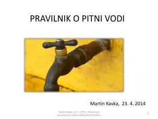 pravilnik o pitni vodi