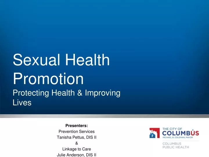 sexual health promotion protecting health improving lives