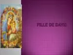 Fille de David - slide 1