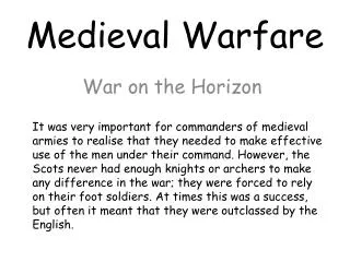 Medieval Warfare