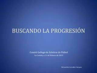 buscando la progresi n