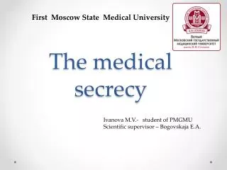 The medical secrecy