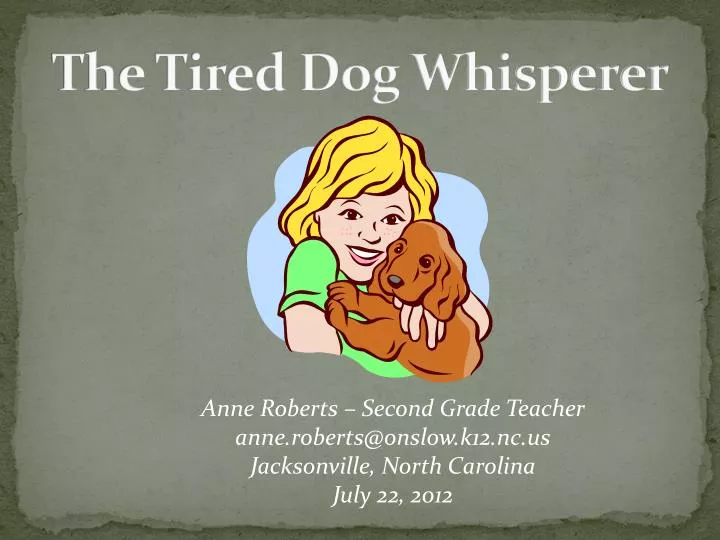 the tired dog whisperer