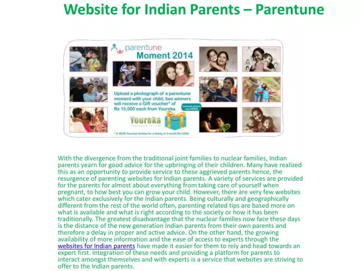 website for indian parents parentune