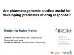 Advancing Pharmacogenomics: Predicting Drug Responses Through Genomic Biomarkers - slide 1