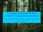 A Midsummer Night’s Dream: Major Characters, Themes, Symbols, and Setting