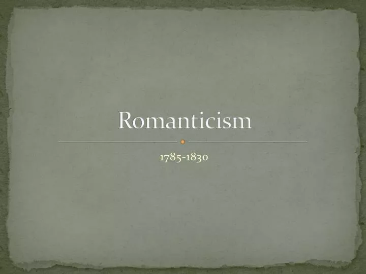 romanticism