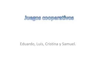 juegos cooperativos