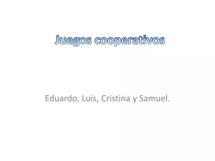 juegos cooperativos