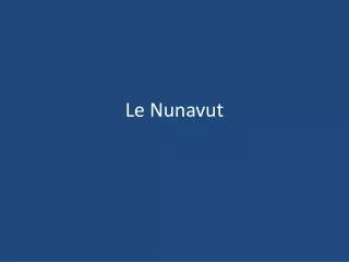 le nunavut