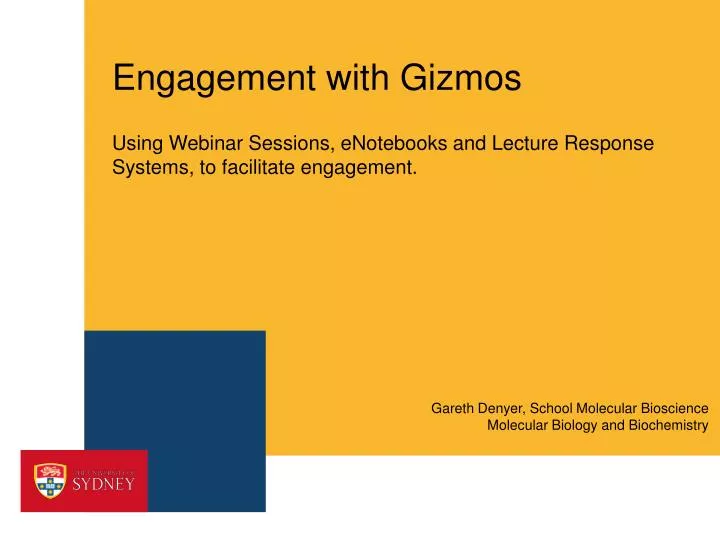 engagement with gizmos