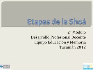 etapas de la sho