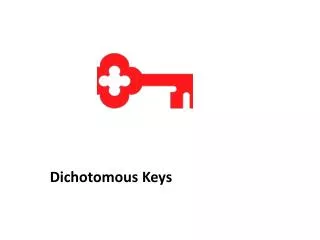 dichotomous keys