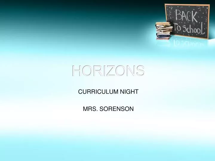 curriculum night mrs sorenson