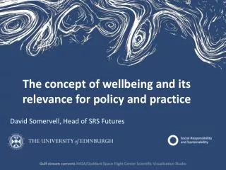 T he concept of wellbeing and its relevance for policy and practice