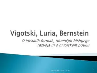 vigotski luria bernstein