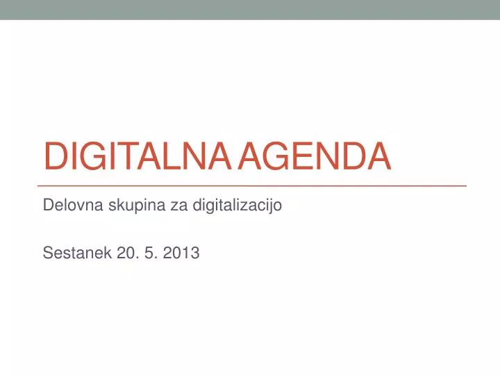 digitalna agenda