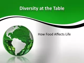 Diversity at the Table