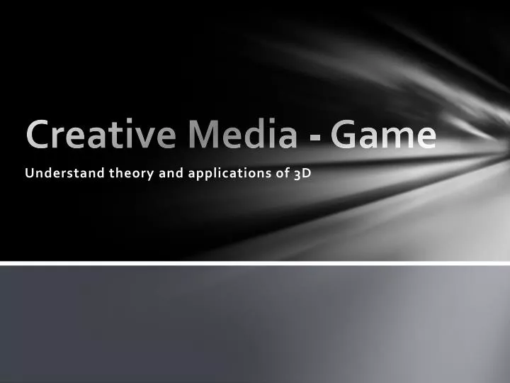 creative media game