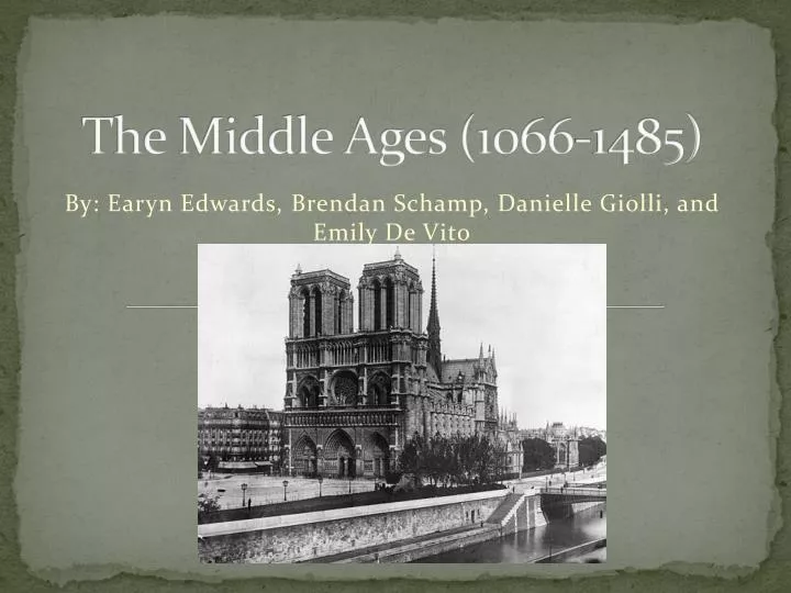 the middle ages 1066 1485