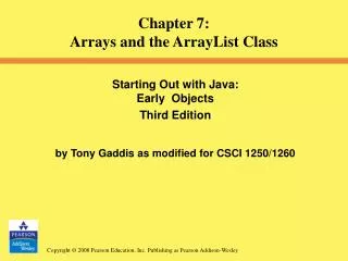 Starting Out with Java: Early Objects Third Edition