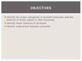 Objectives